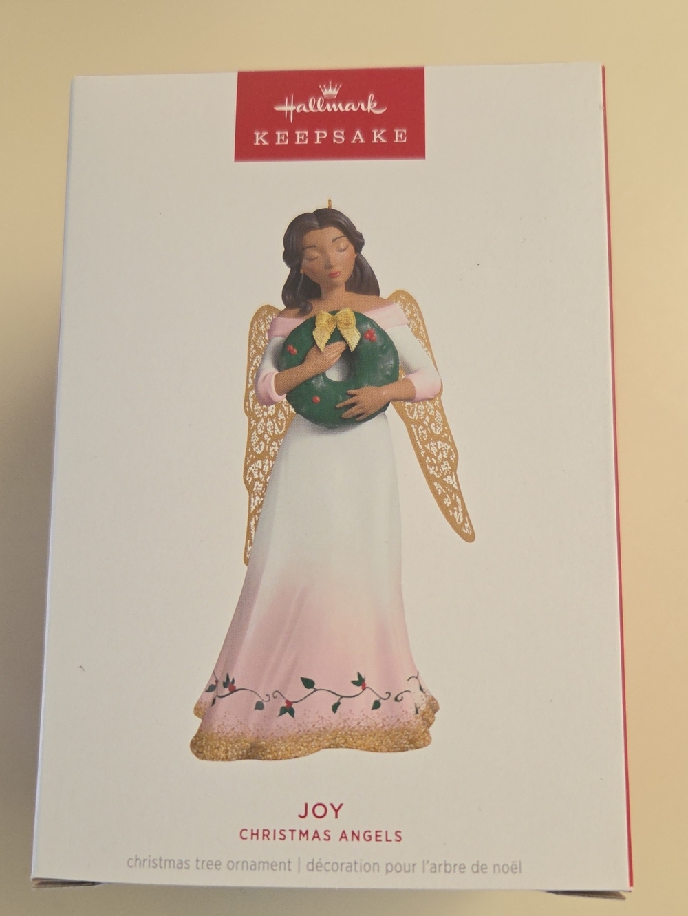 Hallmark Keepsake JOY CHRISTMAS ANGELS #8 Ornament ANGEL WITH WREATH